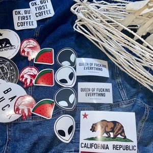RARE Brandy Melville Stickers & Hangers